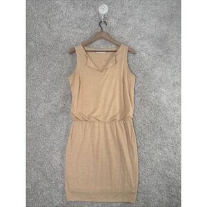 Athleta‎ Tiger Lily Vida Lined Ruche Waist Knee Length Dress Womens S Orange